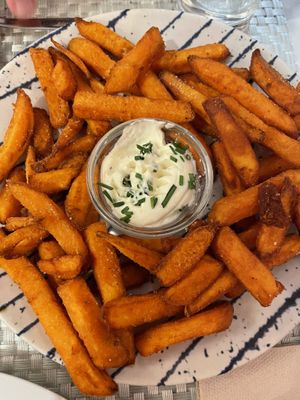 Boniato frito  at Los Andenes Vegan in Madrid