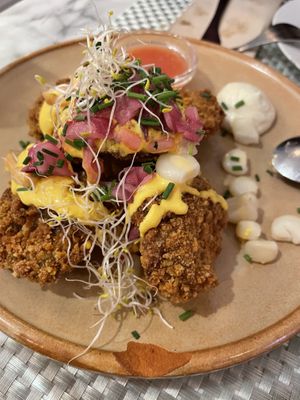 Chicharrón  at Los Andenes Vegan in Madrid