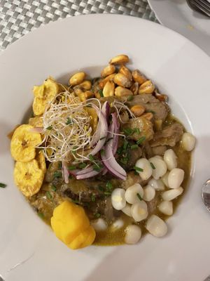 Ceviche  at Los Andenes Vegan in Madrid