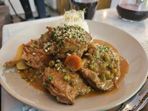 Stew at Los Andenes Vegan in Madrid