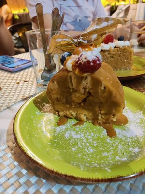 Pionono at Los Andenes Vegan in Madrid