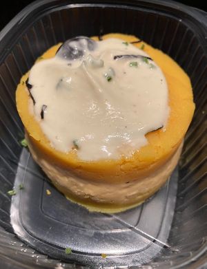 Vegan causa rellena at Los Andenes Vegan in Madrid