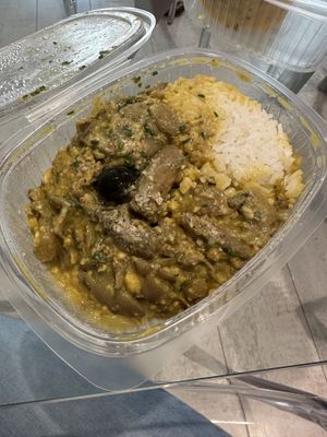 Ají de gallina  at Los Andenes Vegan in Madrid