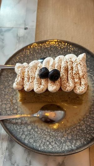 tarta 3 leches at Los Andenes Vegan in Madrid