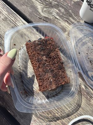 Chocolate cake   at Los Andenes Vegan in Madrid