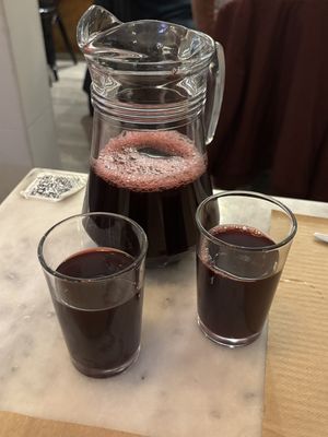 Chica morada  at Los Andenes Vegan in Madrid