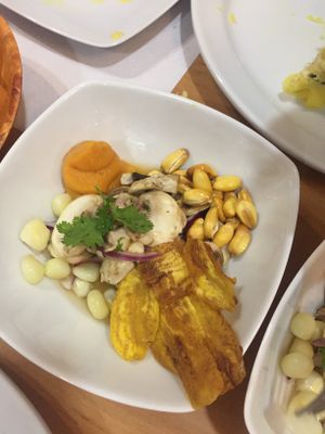 Ceviche vegano de 10! at Los Andenes Vegan in Madrid