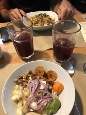 ceviche  at Los Andenes Vegan in Madrid