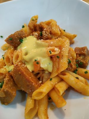 Menu main dish at Los Andenes Vegan in Madrid