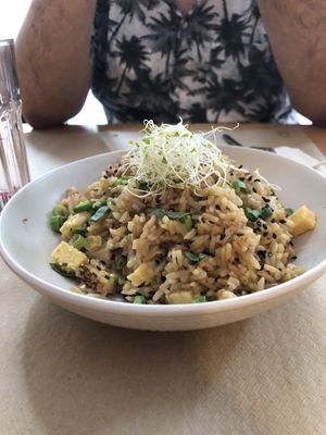 Arroz chaufa at Los Andenes Vegan in Madrid