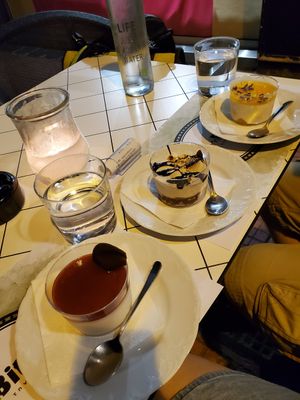 price was about 15€ for this 3 desserts at Slim Bites in Athens