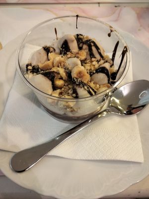 Hazelnut dessert. at Slim Bites in Athens