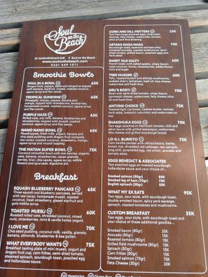 Drinks on the other side.  at Soul in a Bowl in Sanur