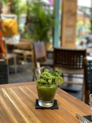 Lime and mint granita at Soul in a Bowl in Sanur