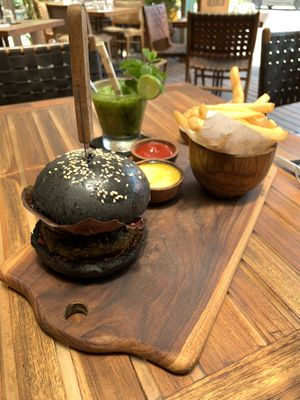 The Mighty Kale Burger at Soul in a Bowl in Sanur