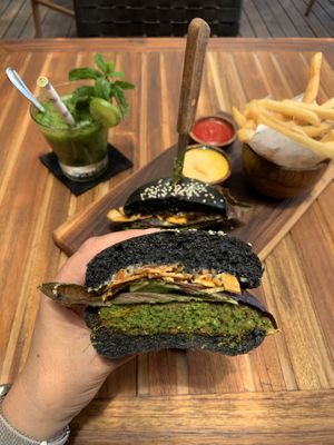 The Mighty Kale Burger at Soul in a Bowl in Sanur