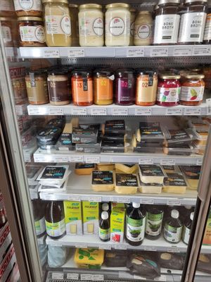 Vegan cheese at Kinsarvik Naturkost in Bergen