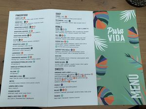 Menu at Pura Vida Foodbar  - Midsland in Midsland