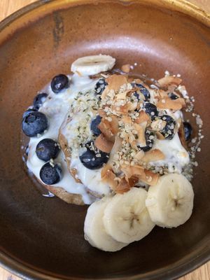 The mentioned banana pancakes  at Pura Vida Foodbar  - Midsland in Midsland