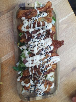 Oesterzwam in tempura at Pura Vida Foodbar  - Midsland in Midsland