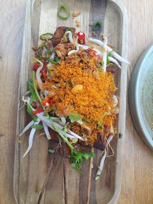 Saté spicy tahoe at Pura Vida Foodbar  - Midsland in Midsland