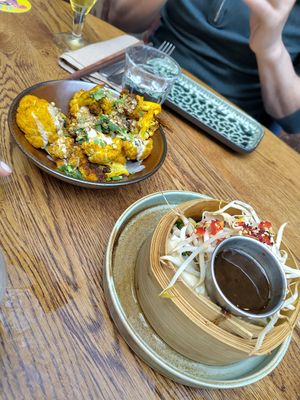 Dumplings and cauliflower at Pura Vida Foodbar  - Midsland in Midsland