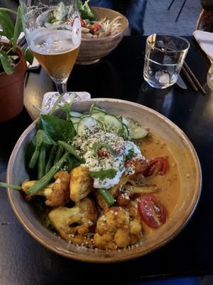 Jackfruit Tika Masala at Pura Vida Foodbar  - Midsland in Midsland