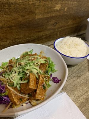 Incredible vegan tofu & sauce  at Pho Moi Vietnamese Eatery  in Katoomba