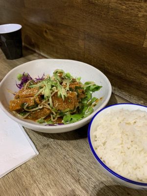 Crispy tofu with a sweet-sour-spicy sauce   at Pho Moi Vietnamese Eatery  in Katoomba
