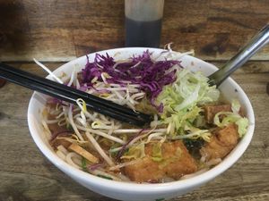 Bun Bo hue chay 18 dollars   at Pho Moi Vietnamese Eatery  in Katoomba