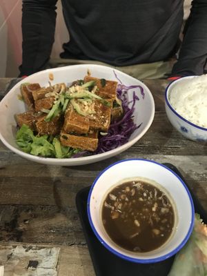 Crispy tofu and rice  at Pho Moi Vietnamese Eatery  in Katoomba