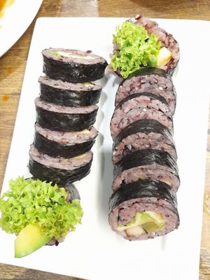 Kimbap at Daehwa Vegetarian in Central Singapore