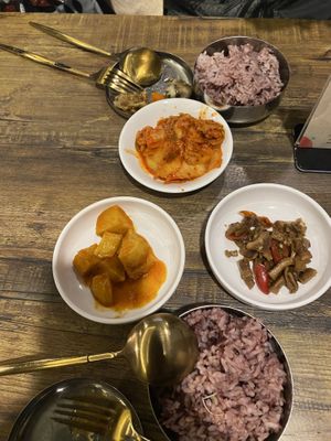   at Daehwa Vegetarian in Central Singapore