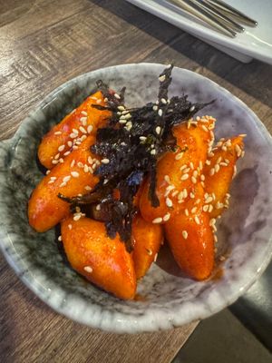 Garaetteok Twigim  at Daehwa Vegetarian in Central Singapore