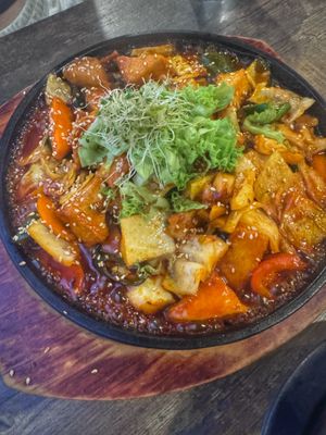 Odeng Bokkeum  at Daehwa Vegetarian in Central Singapore