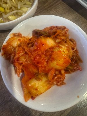 Kimchi   at Daehwa Vegetarian in Central Singapore