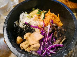 Bibiambap at Daehwa Vegetarian in Central Singapore