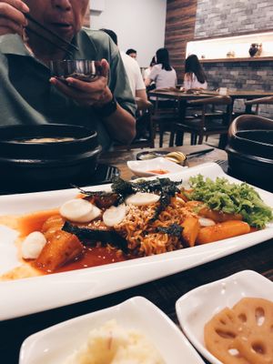 Rabokki at Daehwa Vegetarian in Central Singapore