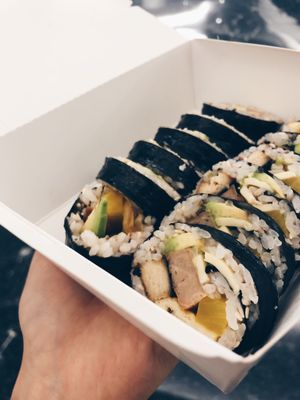 Gimbap at Daehwa Vegetarian in Central Singapore