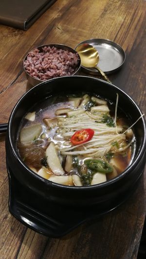 jjigae at Daehwa Vegetarian in Central Singapore