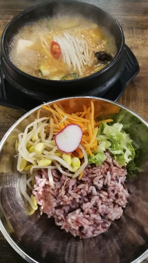 jjigae at Daehwa Vegetarian in Central Singapore