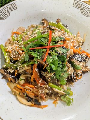 Japchae at Daehwa Vegetarian in Central Singapore