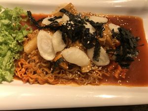 Rabokki!  at Daehwa Vegetarian in Central Singapore