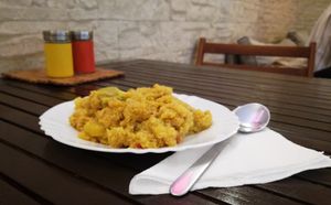 Quinoa with veggies at Doka Dauji in Sofia