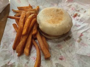 B3 and Sweet potato fries at Beaut Burger in Tucson