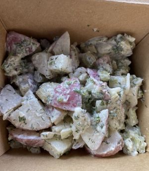 Potato salad   at Beaut Burger in Tucson