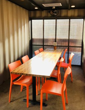 Outdoor space of the restaurant  at Beaut Burger in Tucson