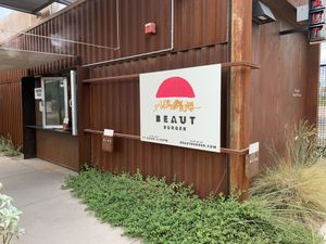 Outside at Beaut Burger in Tucson