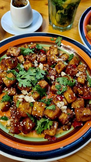 Salt ‘n’ pepper tofu at Uncle Feng's in Batumi