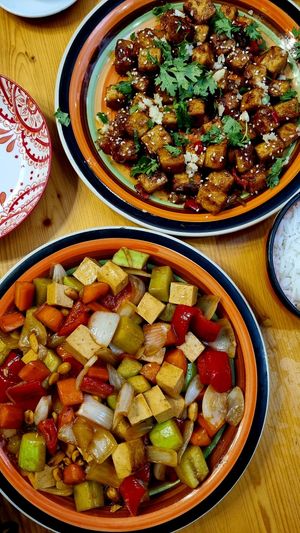 Kung pao and Salt ‘n’ pepper tofu at Uncle Feng's in Batumi